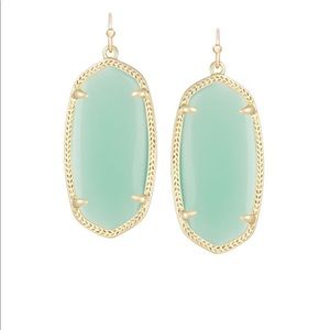 Mint Elle gold drop Kendra Scott Earrings